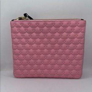 Betsy Johnson Pink Quilted Wristlet